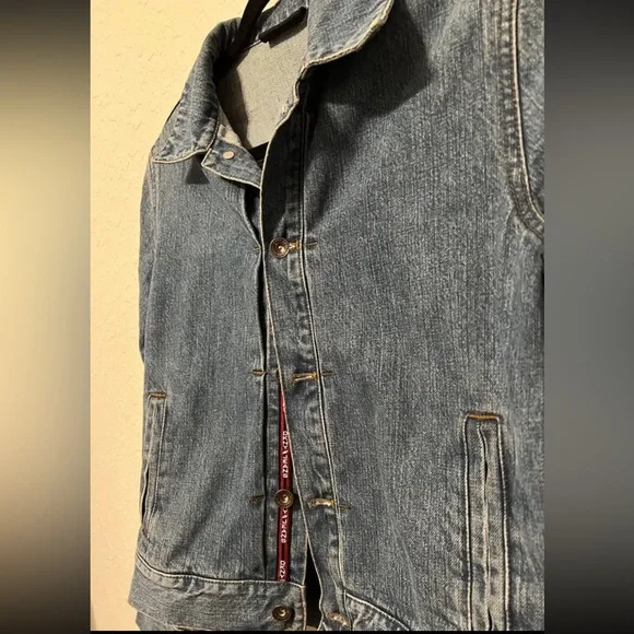 Vintage DKNY Womens Denim Jean Jacket Donna Karan New York Fashion ButtonUp Sz S - Picture 3 of 11